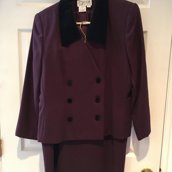 Atrium Collection Vintage 2-piece Blazer & Skirt Suit Set Size 14 - Picture 1 of 5